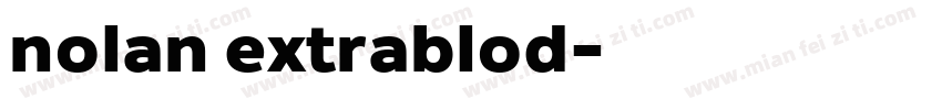 nolan extrablod字体转换
